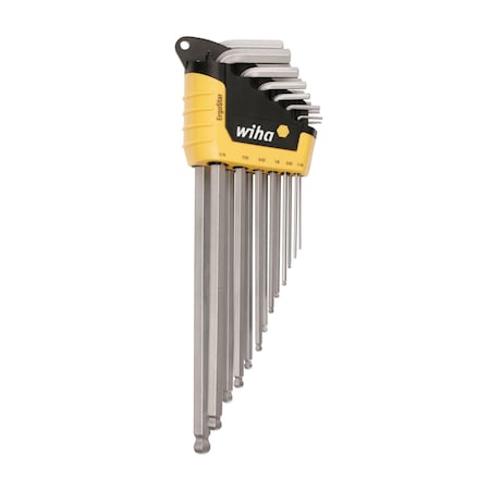 Wiha 13 Piece ErgoStar Ball End Hex L-Key Set Inch 66988